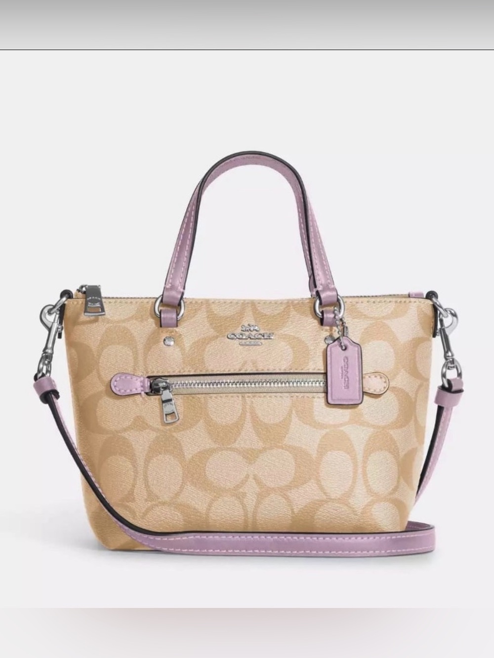 Coach  Mini Gallery Crossbody In Signature Canvas